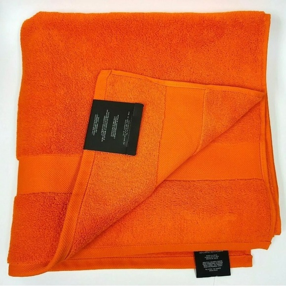 🧡 Lauren Ralph Lauren Westcott Bath Towels - Set of 2 - Summer Orange - Picture 3 of 4